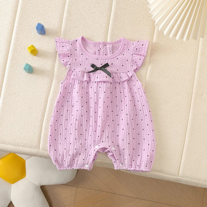 Dot Bow Romper