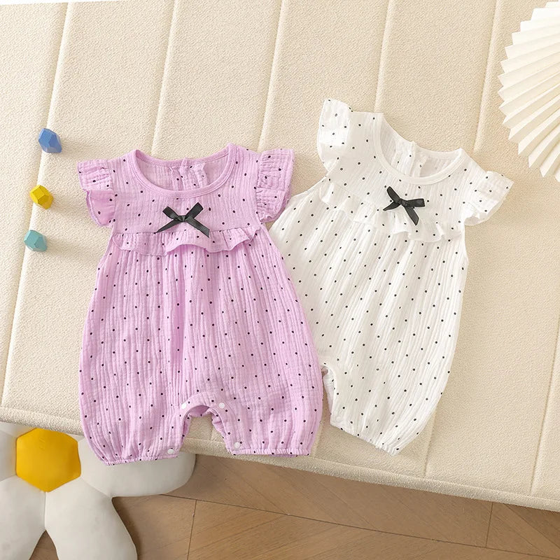Dot Bow Romper