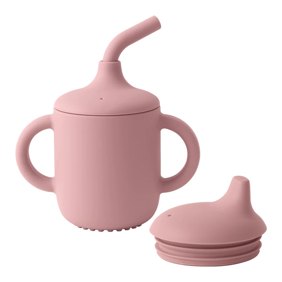 Two Lids Baby Straw Cup