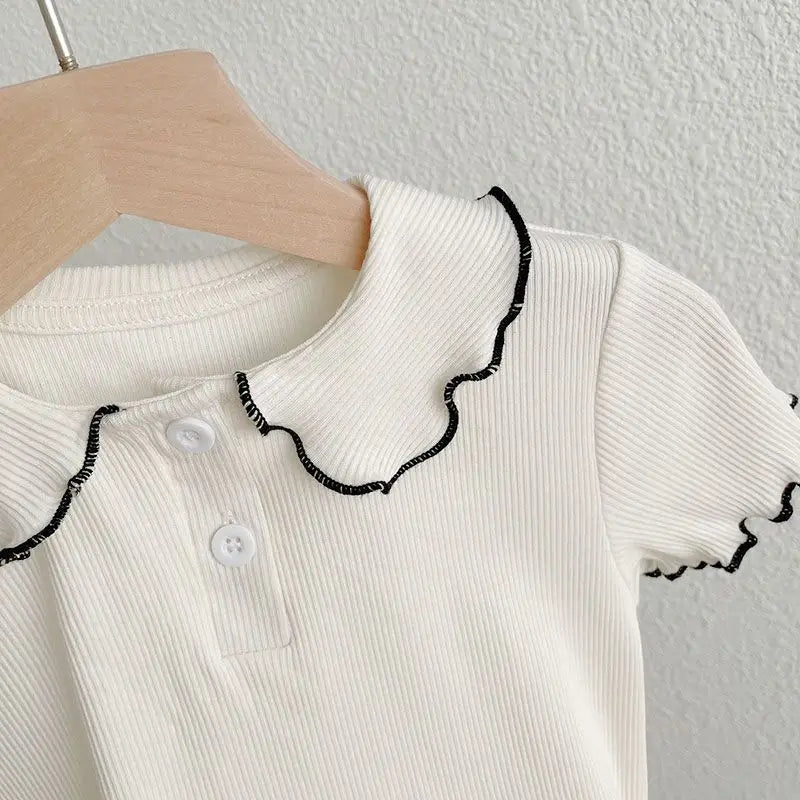 Ruffle Collar Tee