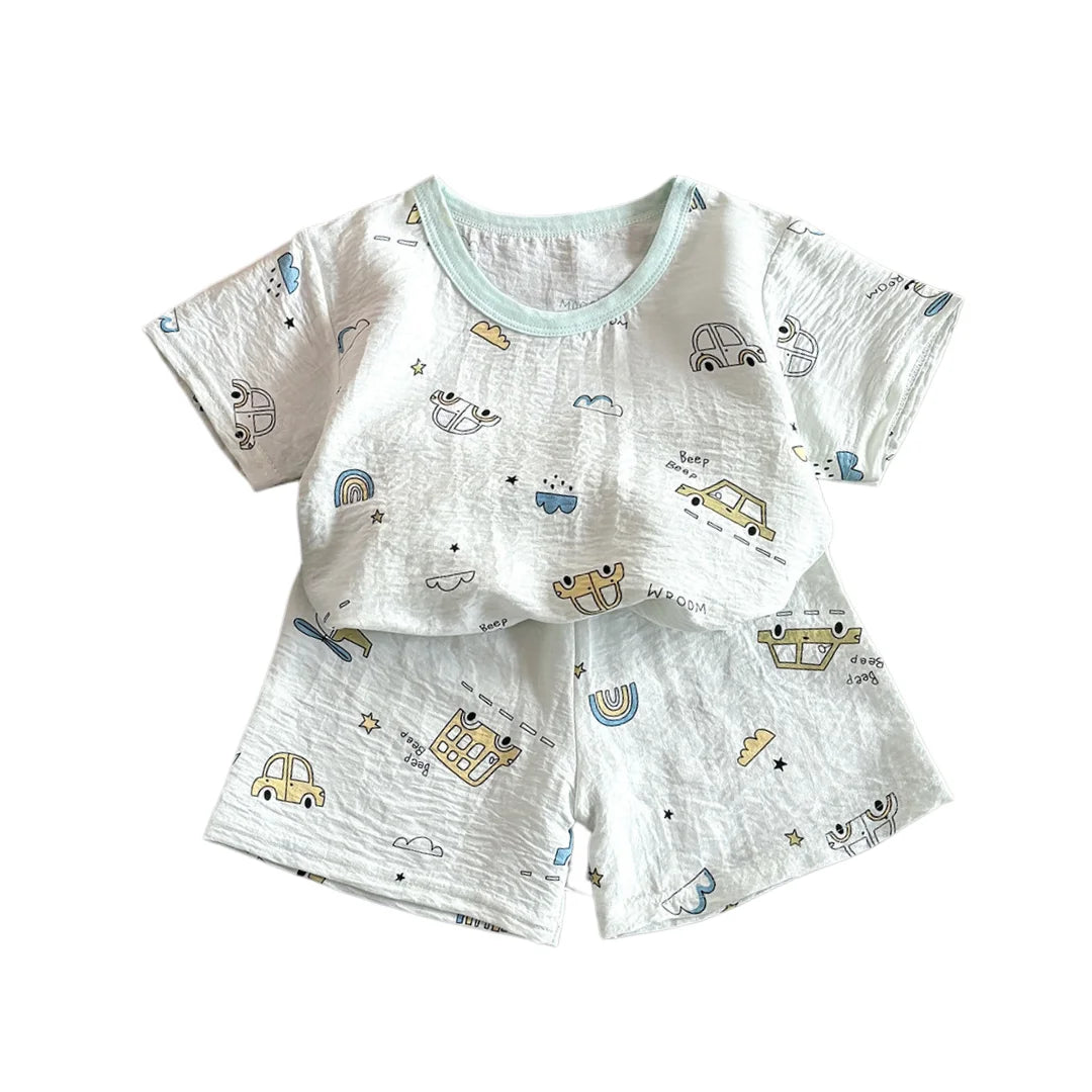 Short Sleeves Pajamas Set