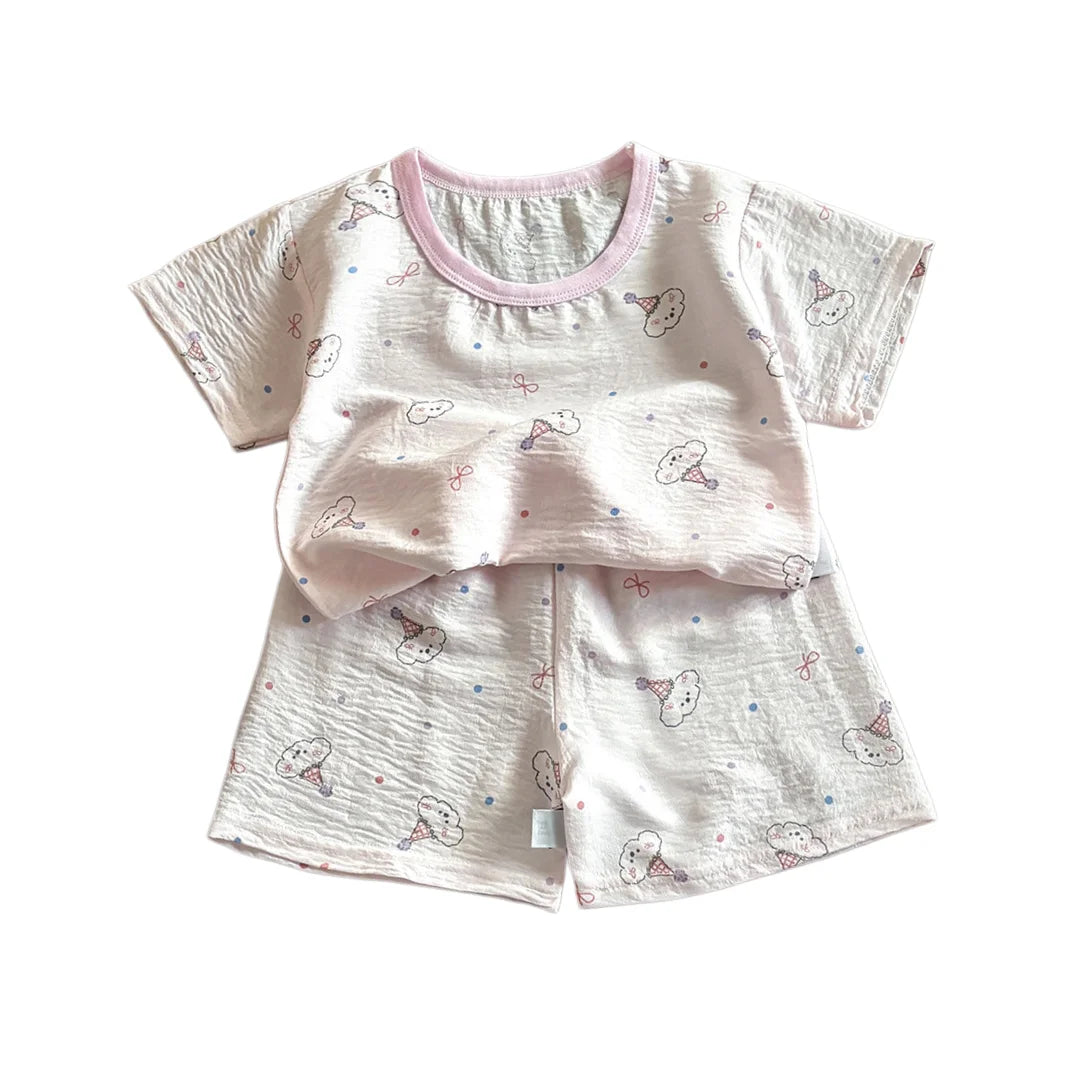 Short Sleeves Pajamas Set