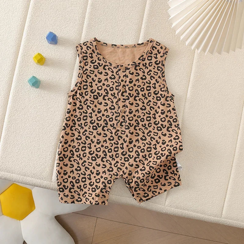 Leopard Short Romper