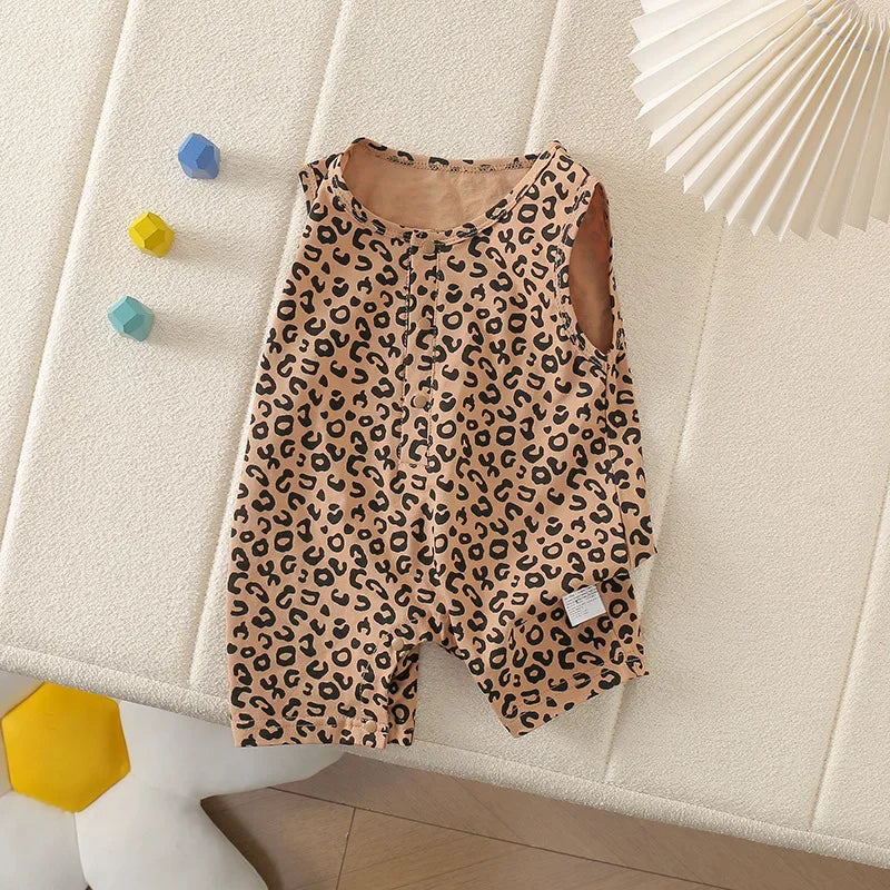 Leopard Short Romper
