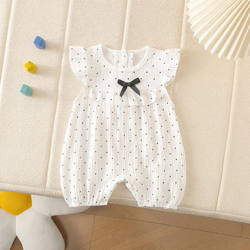 Dot Bow Romper