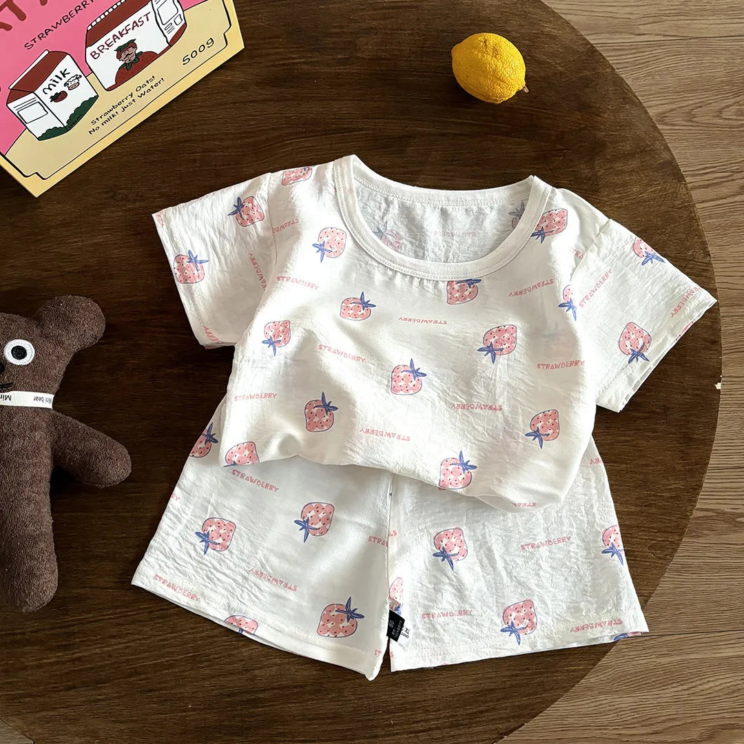 Short Sleeves Pajamas Set